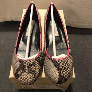 Stella McCartney faux leather python flat shoes